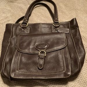 NEW Chaps brown leather purse